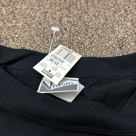 Vintage 90s Valentines Heart Black T-Shirt OS NWT Dead stock NOS - Picture 5 of 7